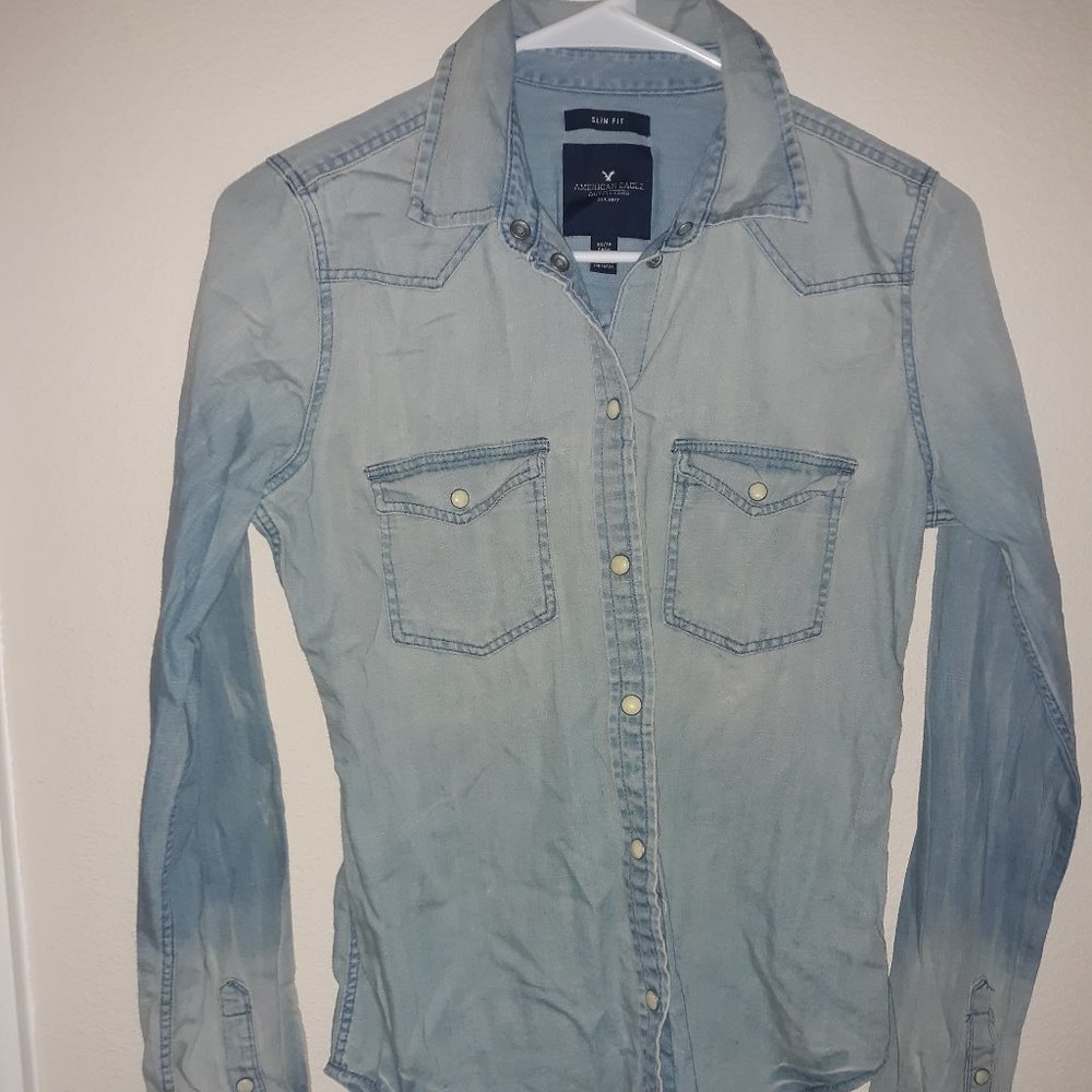 Woman's American Eagle Long Sleeve Blouse XS NEW